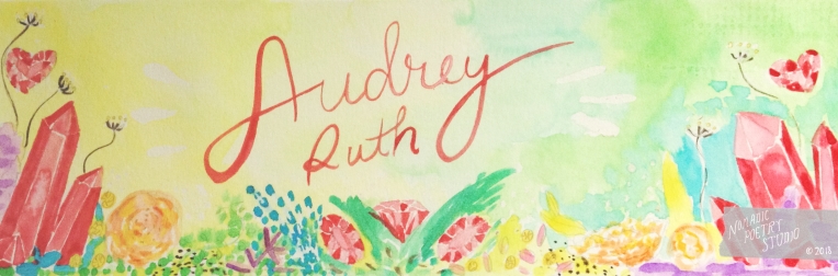 Audrey Ruth name paintling Nomadic poetry studio